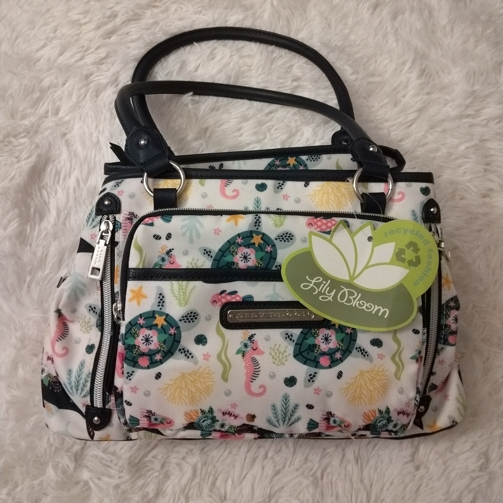 🎉2xHP🎉 *NWT* Lily Bloom "Ocean Turtles Maggie Satchel" Bag
